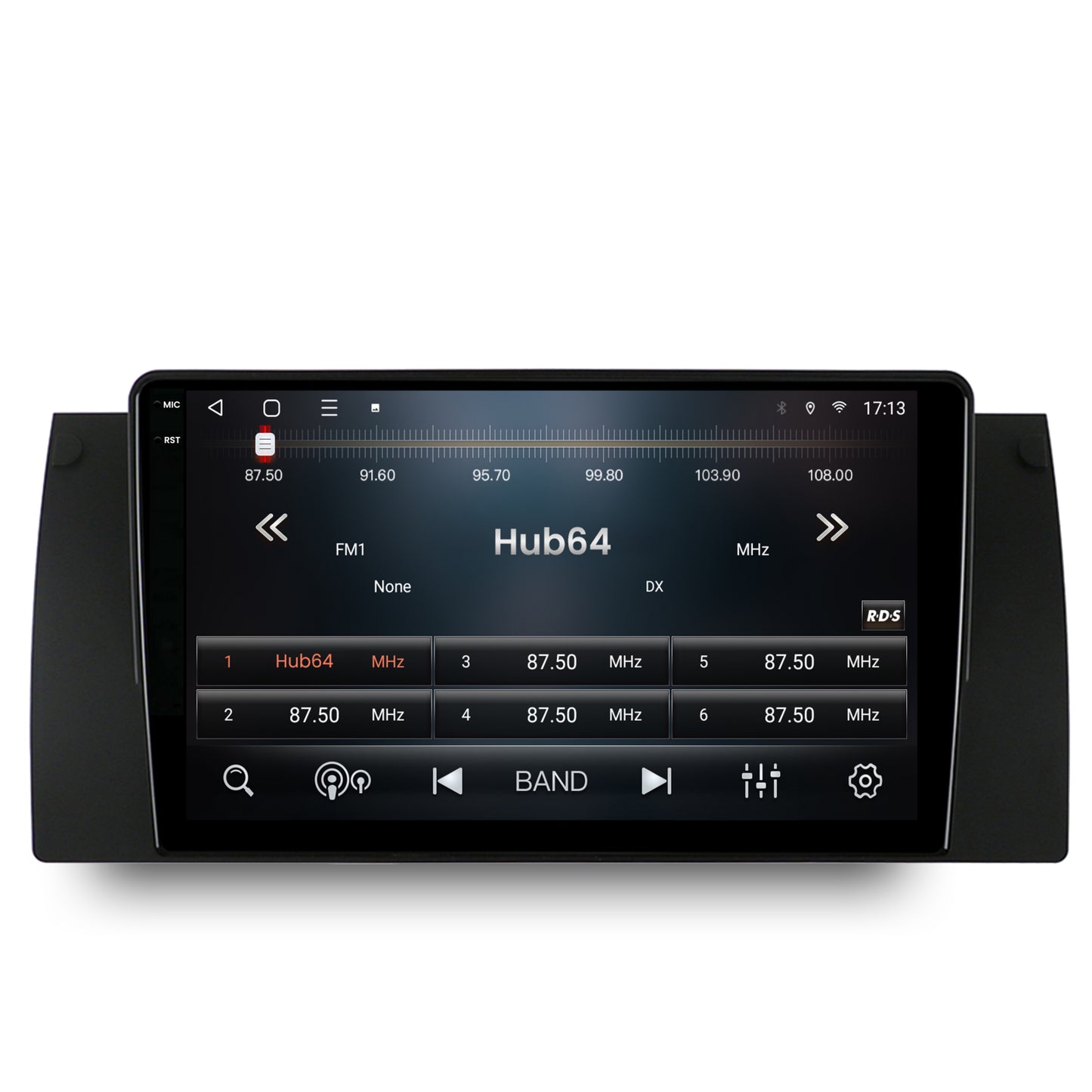 Navigatie 2K HUB64 BMW E39/E53/E38, 4GB RAM, Android, Octacore, Slot Sim 4G, DSP, GPS, Wi-FI, Carplay, Android Auto, USB, Bluetooth, Waze, Touchscreen, 9.5 Inch