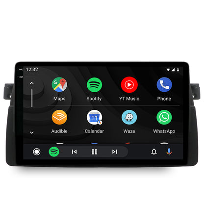 Navigatie 2K HUB64 BMW E46, 4GB RAM, Android, Octacore, Slot Sim 4G, DSP, GPS, Wi-FI, Carplay, Android Auto, USB, Bluetooth, Waze, Touchscreen, 9.5 Inch