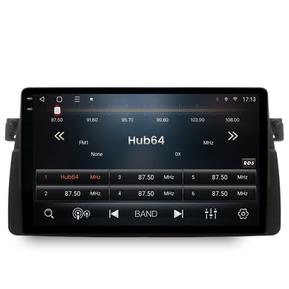 Navigatie 2K HUB64 BMW E46, 4GB RAM, Android, Octacore, Slot Sim 4G, DSP, GPS, Wi-FI, Carplay, Android Auto, USB, Bluetooth, Waze, Touchscreen, 9.5 Inch