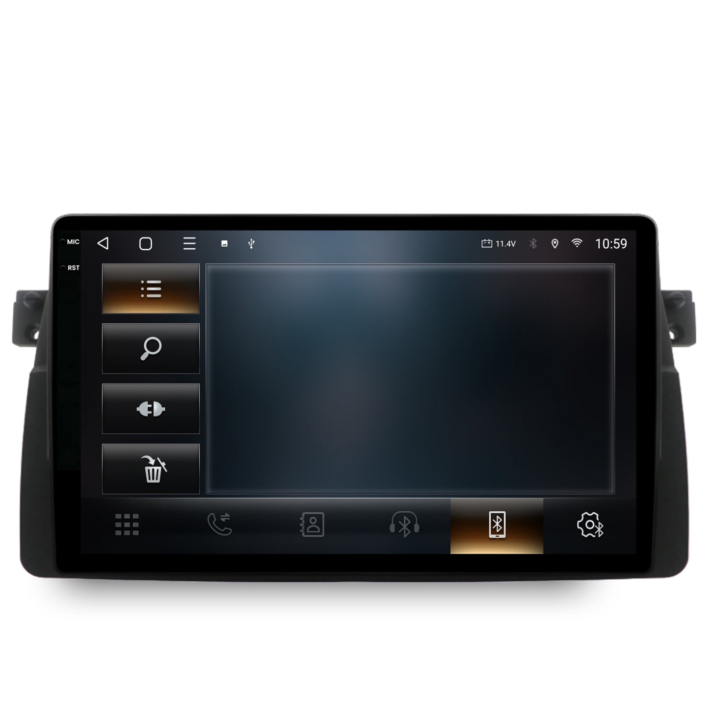 Navigatie 2K HUB64 BMW E46, 8GB RAM, Android, Octacore, Slot Sim 4G, DSP, GPS, Wi-FI, Carplay, Android Auto, USB, Bluetooth, Waze, Touchscreen, 9.5 Inch