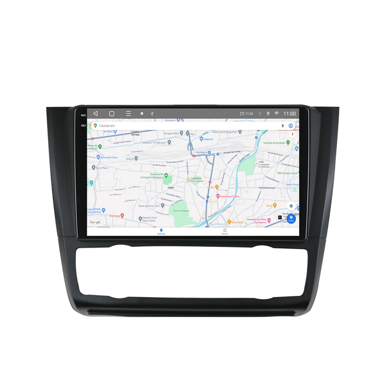 Navigatie 2K HUB64 BMW Seria 1 E87 (2007-2011), Clima Automata, 8GB RAM, Android, Octacore, Slot Sim 4G, DSP, GPS, Wi-FI, Carplay, Android Auto, USB, Bluetooth, Waze, Touchscreen, 9.5 Inch