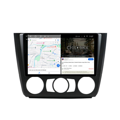 Navigatie 2K HUB64 BMW Seria 1 E87 (2007-2011), Clima Manuala, 4GB RAM, Android, Octacore, Slot Sim 4G, DSP, GPS, Wi-FI, Carplay, Android Auto, USB, Bluetooth, Waze, Touchscreen, 9.5 Inch
