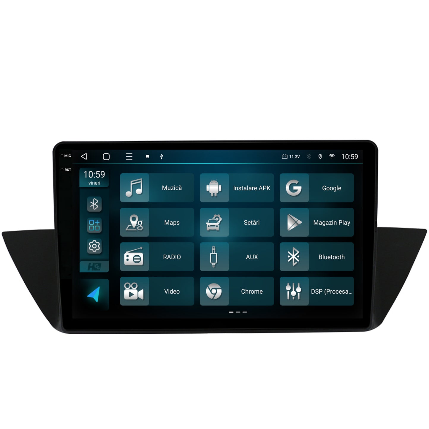 Navigatie 2K HUB64 BMW X1 (2009-2015), 4GB RAM, Android, Octacore, Slot Sim 4G, DSP, GPS, Wi-FI, Carplay, Android Auto, USB, Bluetooth, Waze, Touchscreen, 10.36 Inch