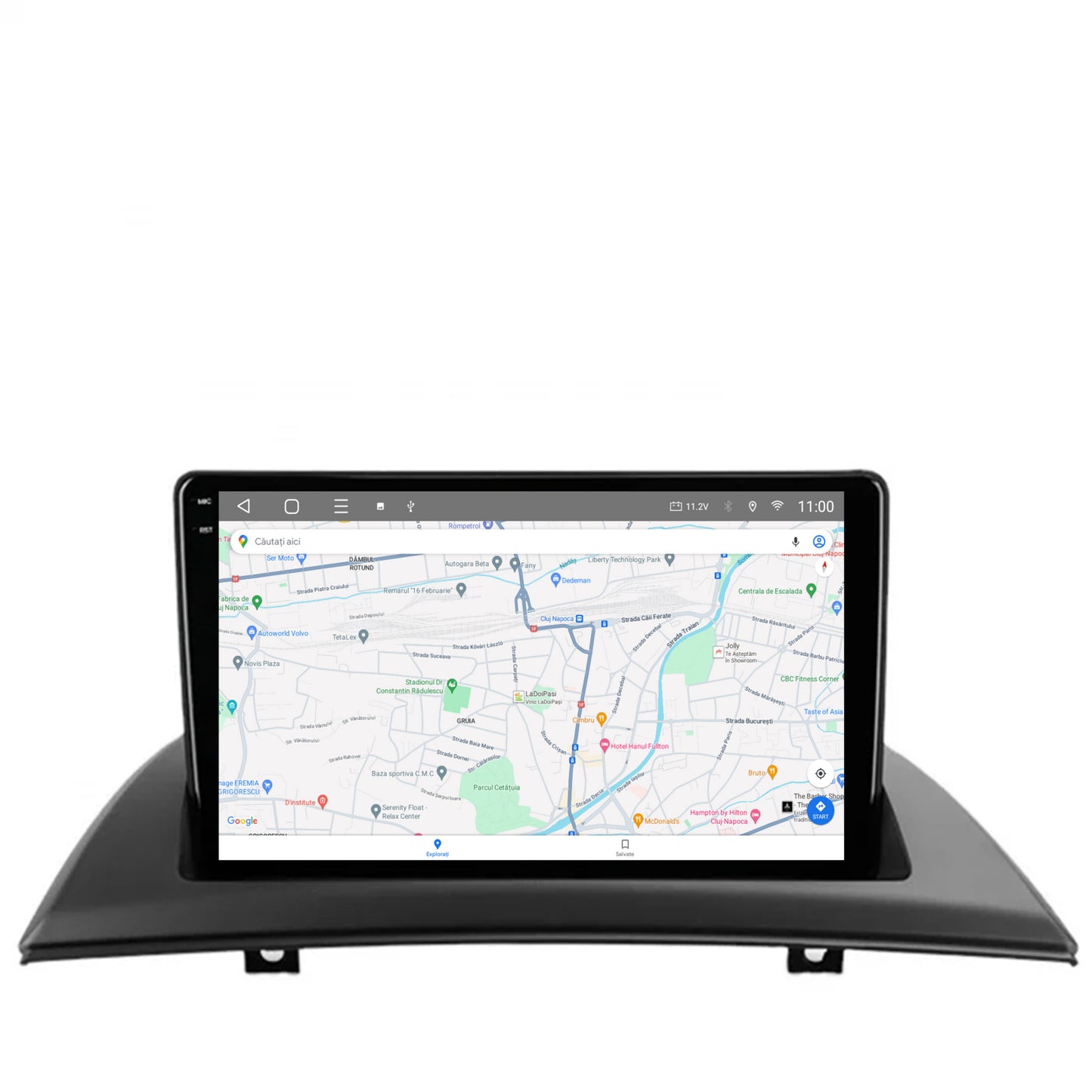 Navigatie 2K HUB64 BMW X3 E83 (2003-2010), 4GB RAM, Android, Octacore, Slot Sim 4G, DSP, GPS, Wi-FI, Carplay, Android Auto, USB, Bluetooth, Waze, Touchscreen, 9.5 Inch