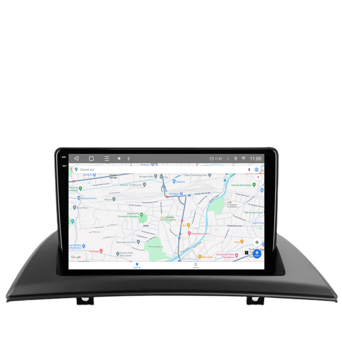 Navigatie 2K HUB64 BMW X3 E83 (2003-2012), 8GB RAM, Android, Octacore, Slot Sim 4G, DSP, GPS, Wi-FI, Carplay, Android Auto, USB, Bluetooth, Waze, Touchscreen, 9.5 Inch