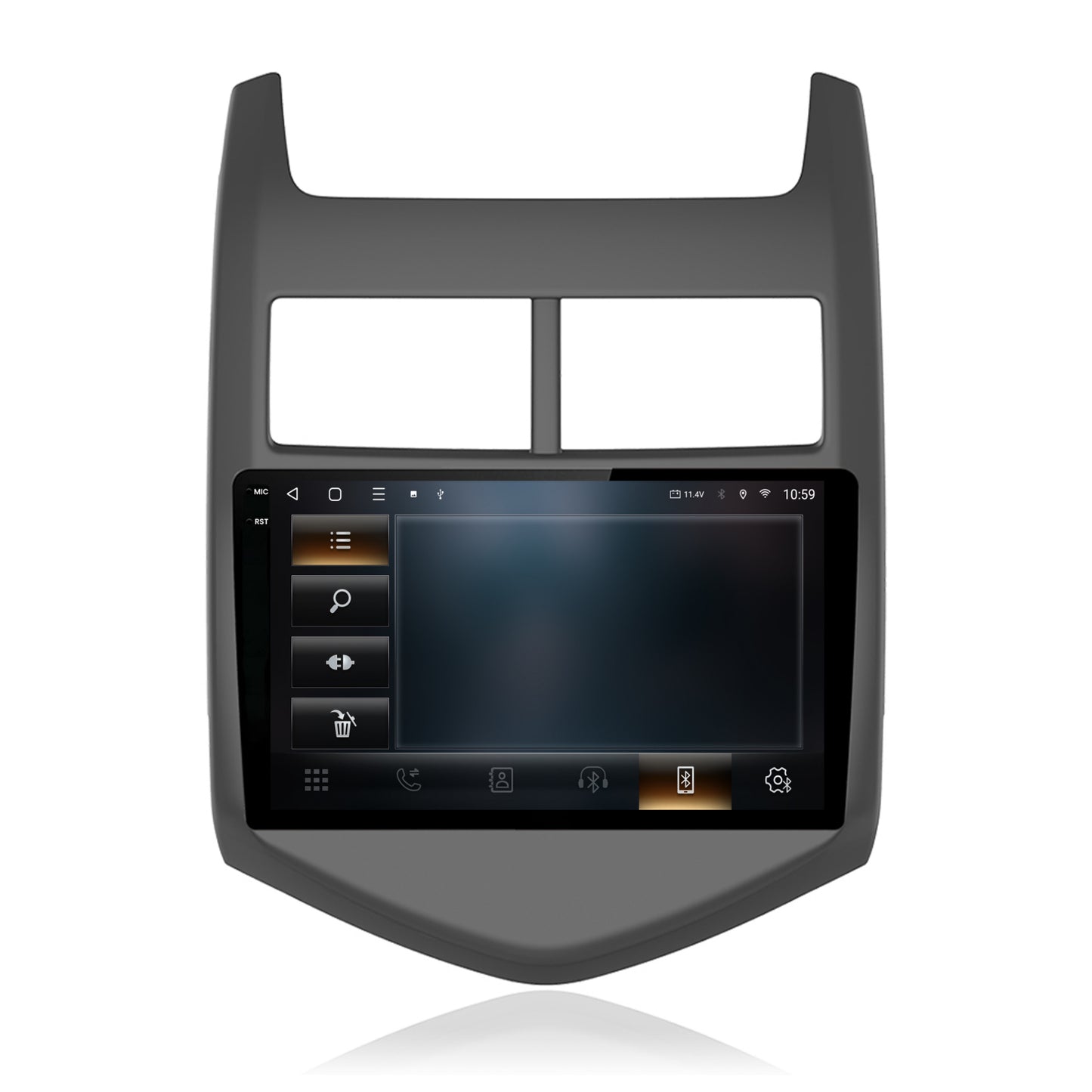 Navigatie 2K HUB64 Chevrolet Aveo 2 (2010-2015), 8GB RAM, Android, Octacore, Slot Sim 4G, DSP, GPS, Wi-FI, Carplay, Android Auto, USB, Bluetooth, Waze, Touchscreen, 9.5 Inch