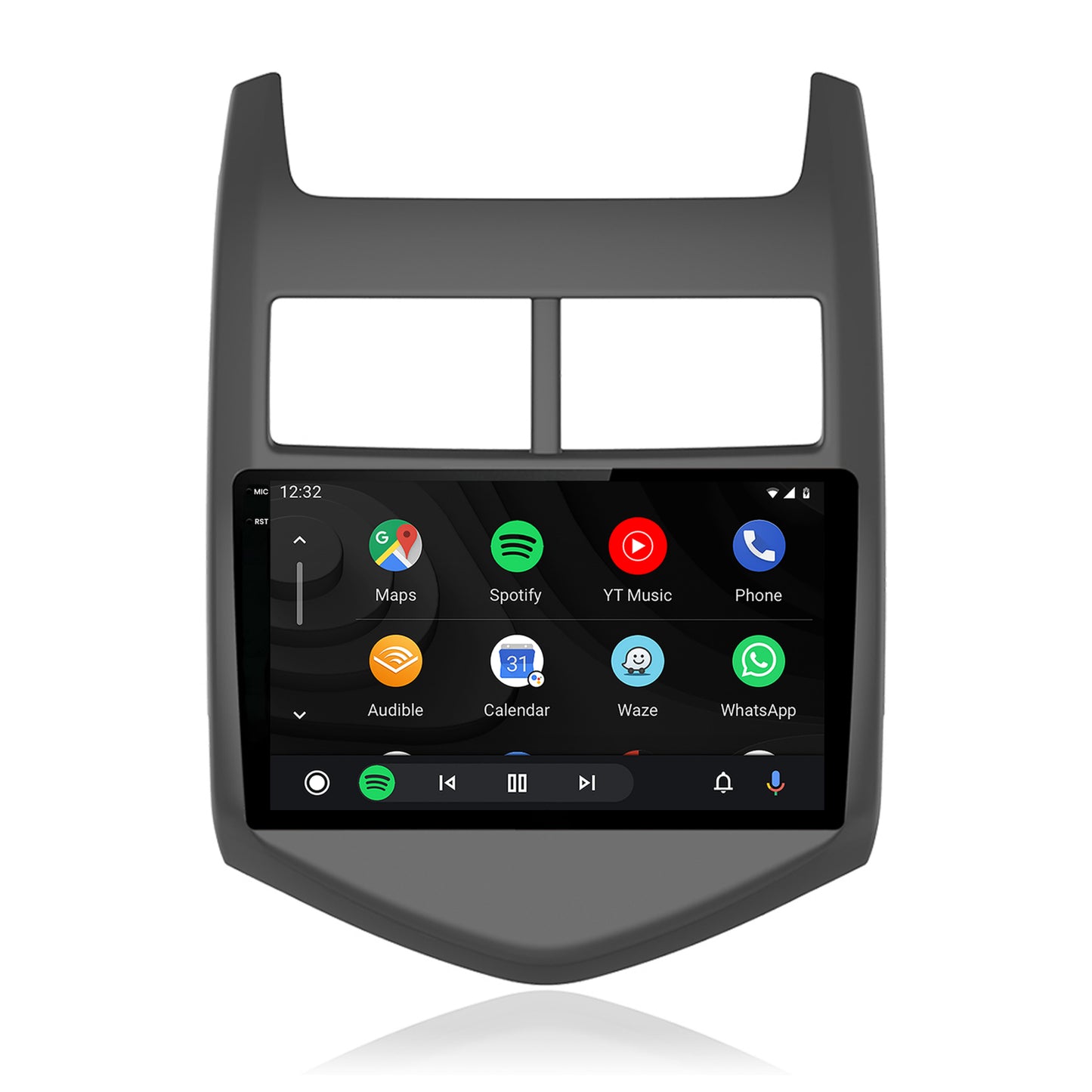 Navigatie 2K HUB64 Chevrolet Aveo 2 (2010-2015), 8GB RAM, Android, Octacore, Slot Sim 4G, DSP, GPS, Wi-FI, Carplay, Android Auto, USB, Bluetooth, Waze, Touchscreen, 9.5 Inch