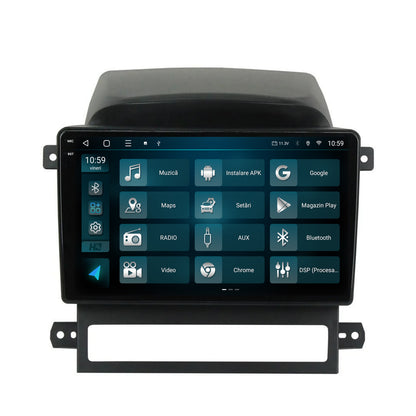 Navigatie 2K HUB64 Chevrolet Captiva (2006-2011), 4GB RAM, Android, Octacore, Slot Sim 4G, DSP, GPS, Wi-FI, Carplay, Android Auto, USB, Bluetooth, Waze, Touchscreen, 9.5 Inch