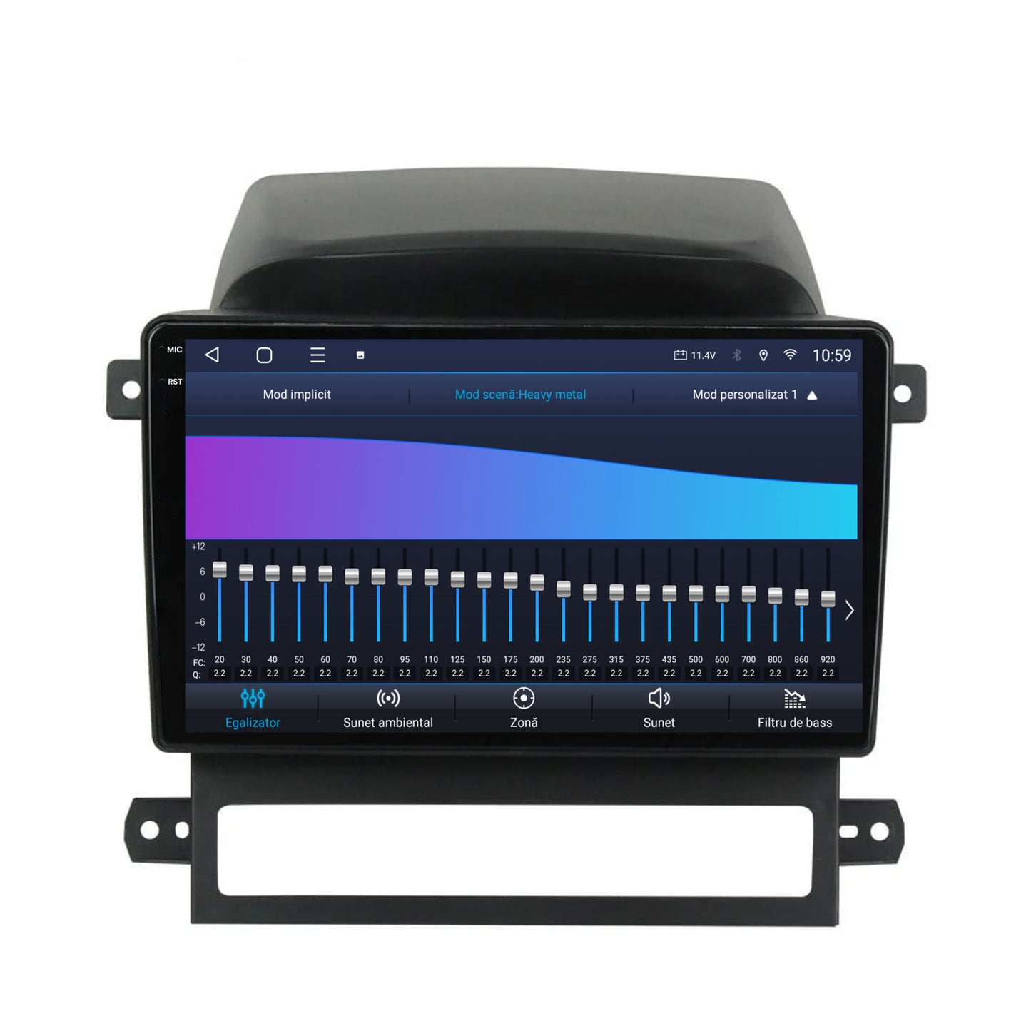 Navigatie 2K HUB64 Chevrolet Captiva (2006-2011), 8GB RAM, Android, Octacore, Slot Sim 4G, DSP, GPS, Wi-FI, Carplay, Android Auto, USB, Bluetooth, Waze, Touchscreen, 9.5 Inch