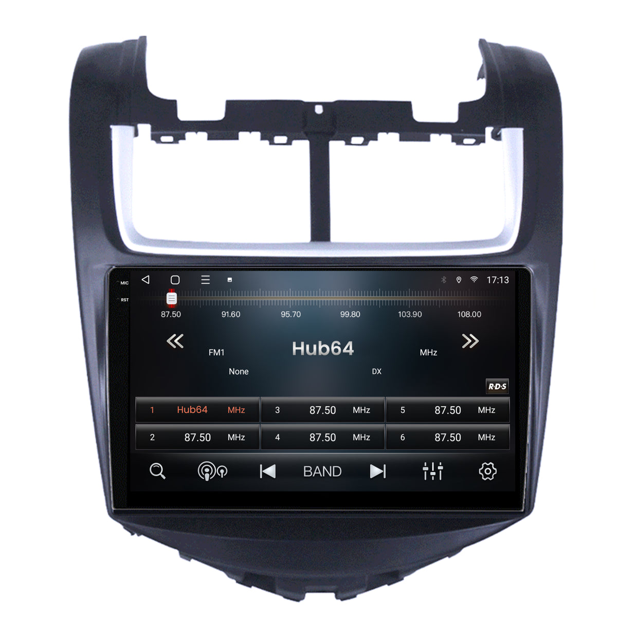Navigatie 2K HUB64 Chevrolet Aveo (2014-2017), 8GB RAM, Android, Octacore, Slot Sim 4G, DSP, GPS, Wi-FI, Carplay, Android Auto, USB, Bluetooth, Waze, Touchscreen, 9.5 Inch