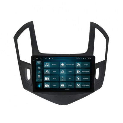 Navigatie 2K HUB64 Chevrolet Cruze (2013-2015), 8GB RAM, Android, Octacore, Slot Sim 4G, DSP, GPS, Wi-FI, Carplay, Android Auto, USB, Bluetooth, Waze, Touchscreen, 9.5 Inch