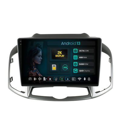 Navigatie 2K HUB64 Chevrolet Captiva (2011-2018), 4GB RAM, Android, Octacore, Slot Sim 4G, DSP, GPS, Wi-FI, Carplay, Android Auto, USB, Bluetooth, Waze, Touchscreen, 10.36 Inch