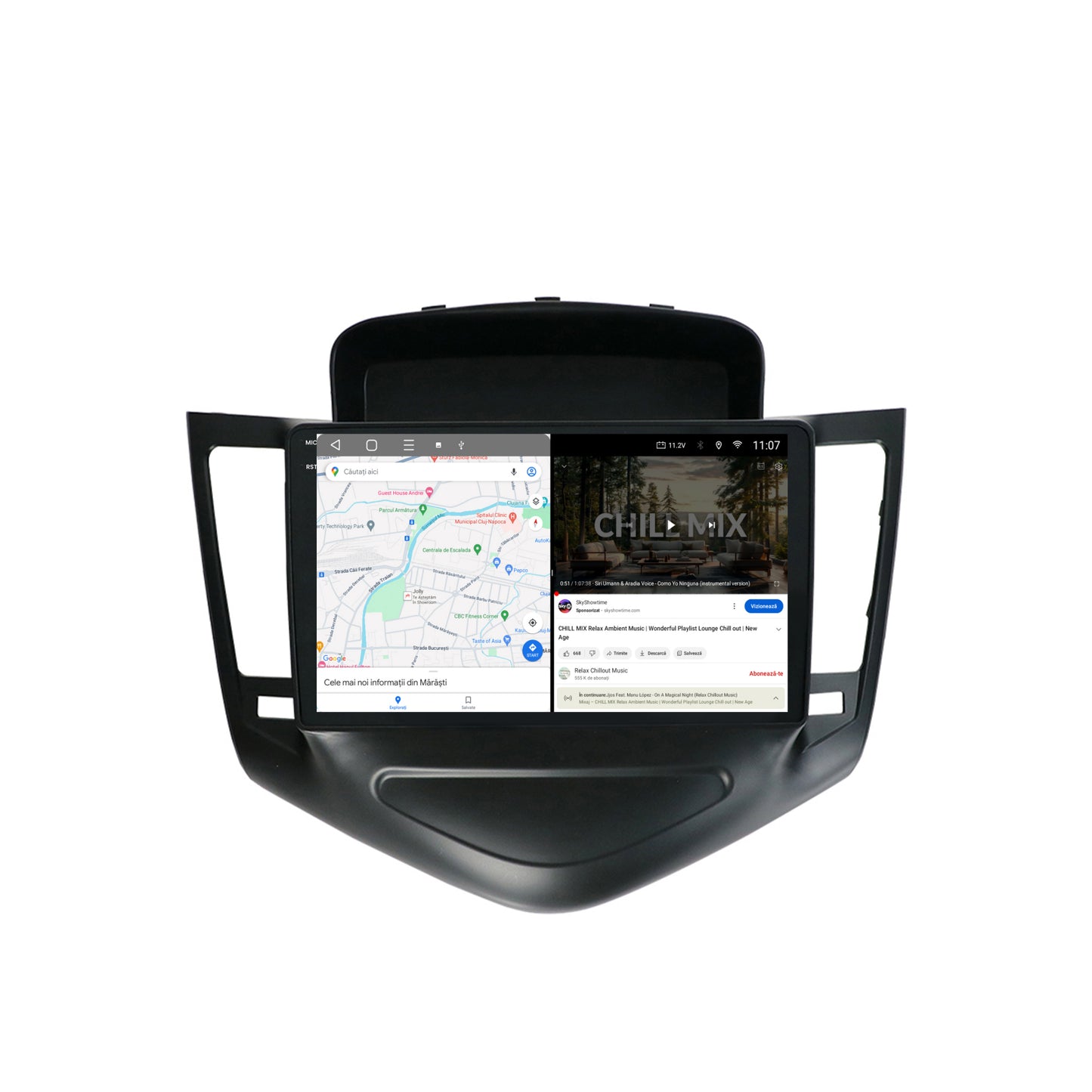 Navigatie 2K HUB64 Chevrolet Cruze (2008-2014), 4GB RAM, Android, Octacore, Slot Sim 4G, DSP, GPS, Wi-FI, Carplay, Android Auto, USB, Bluetooth, Waze, Touchscreen, 9.5 Inch
