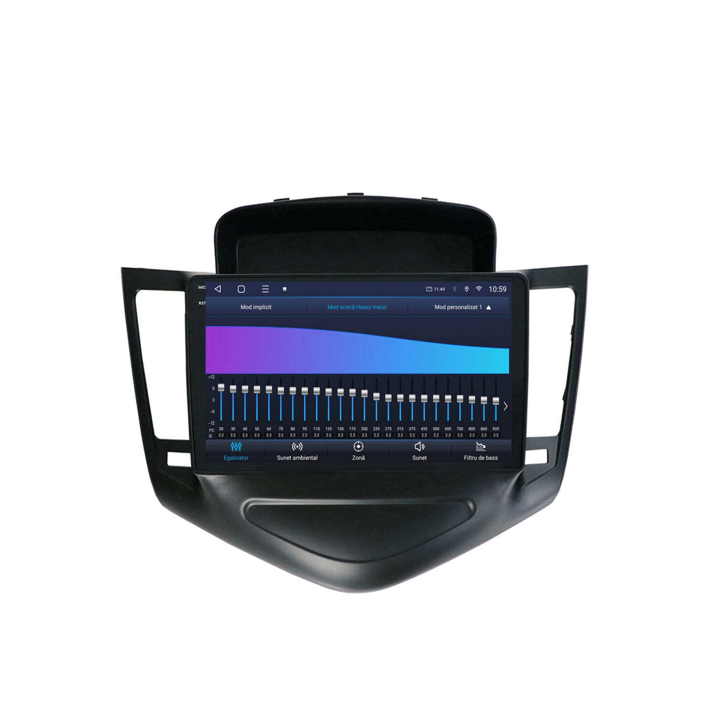 Navigatie 2K HUB64 Chevrolet Cruze (2008-2014), 8GB RAM, Android, Octacore, Slot Sim 4G, DSP, GPS, Wi-FI, Carplay, Android Auto, USB, Bluetooth, Waze, Touchscreen, 9.5 Inch