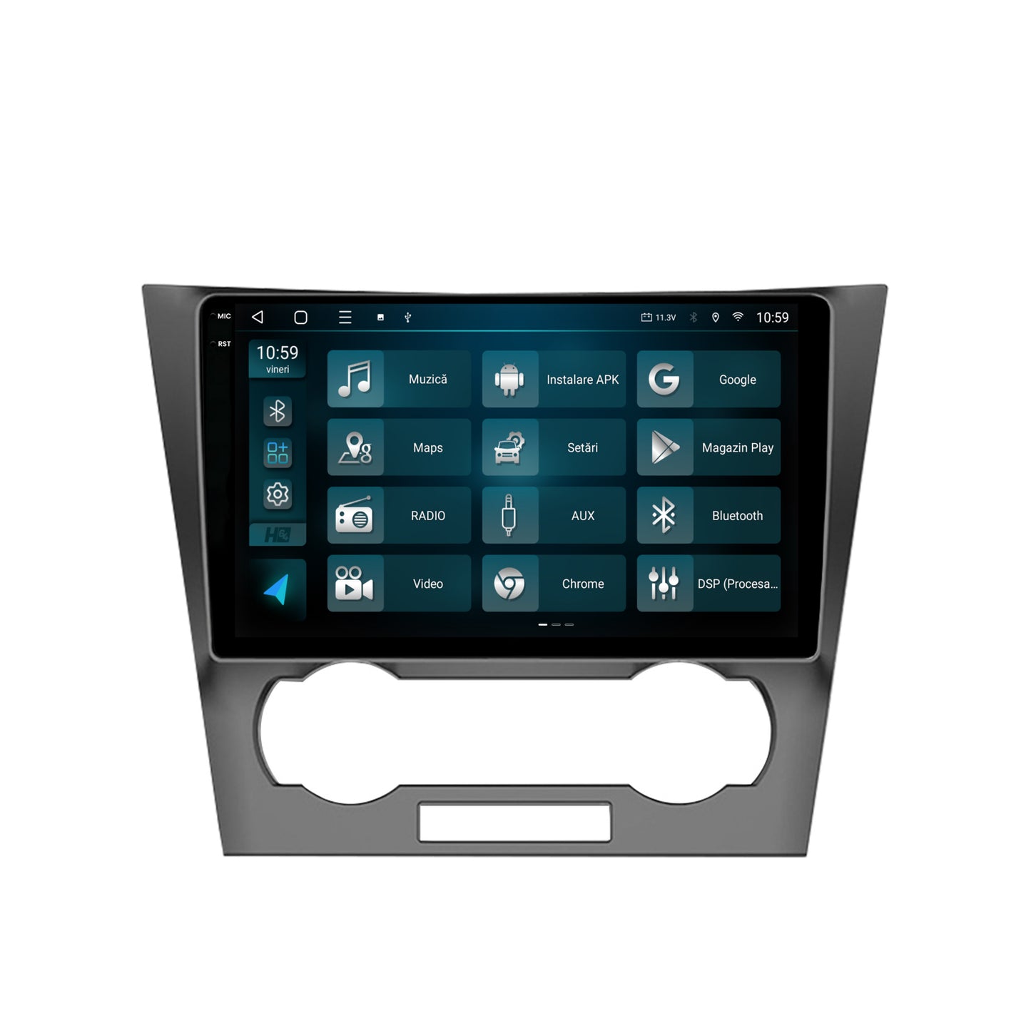 Navigatie 2K HUB64 Chevrolet Epica (2006-2012), 8GB RAM, Android, Octacore, Slot Sim 4G, DSP, GPS, Wi-FI, Carplay, Android Auto, USB, Bluetooth, Waze, Touchscreen, 9.5 Inch