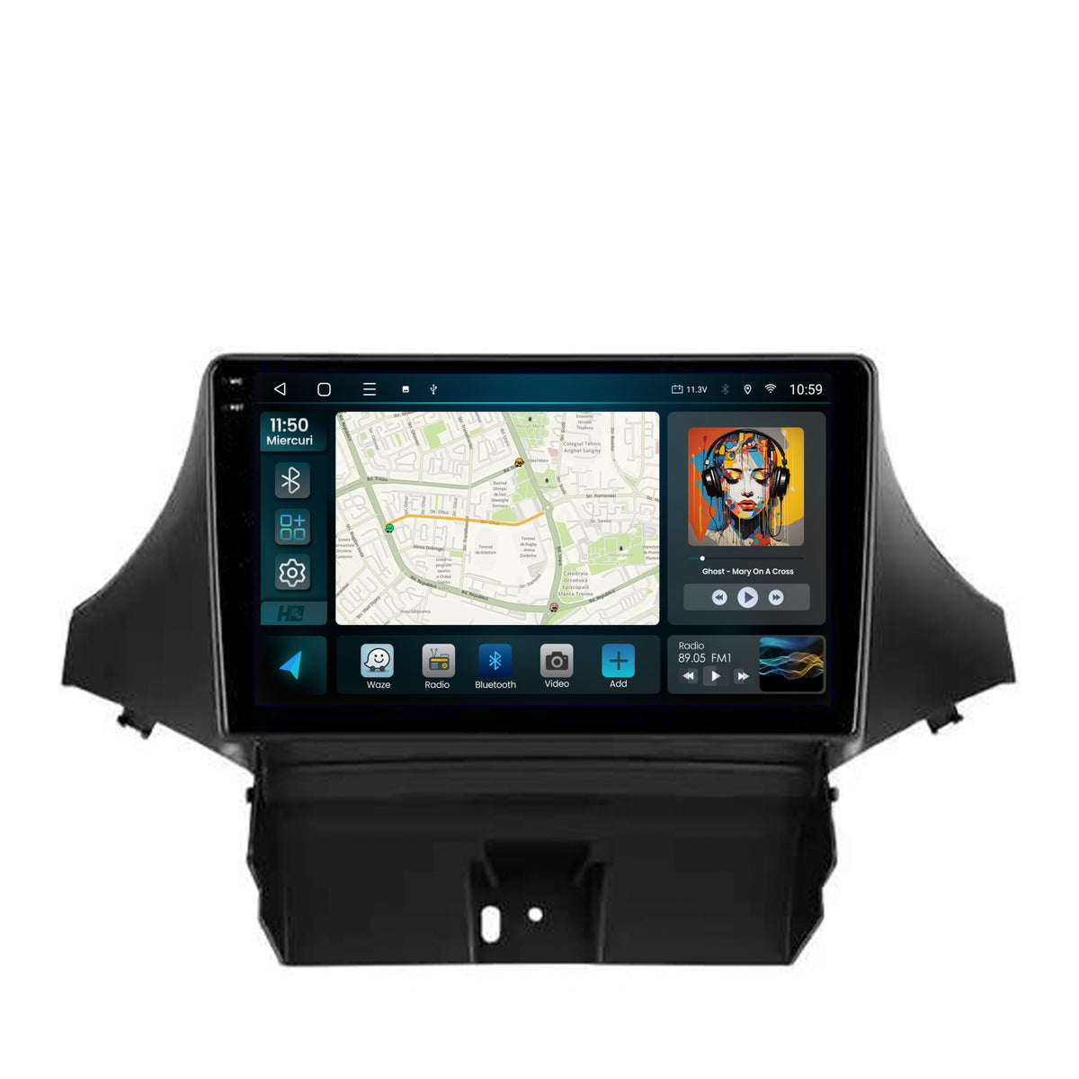 Navigatie 2K HUB64 Chevrolet Orlando (2009-2017), 4GB RAM, Android, Octacore, Slot Sim 4G, DSP, GPS, Wi-FI, Carplay, Android Auto, USB, Bluetooth, Waze, Touchscreen, 9.5 Inch
