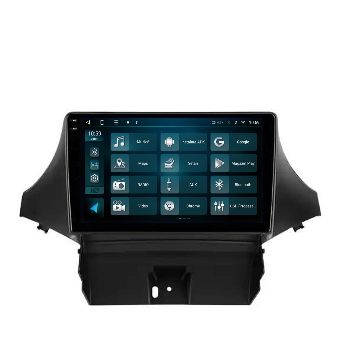 Navigatie 2K HUB64 Chevrolet Orlando (2009-2017), 8GB RAM, Android, Octacore, Slot Sim 4G, DSP, GPS, Wi-FI, Carplay, Android Auto, USB, Bluetooth, Waze, Touchscreen, 9.5 Inch