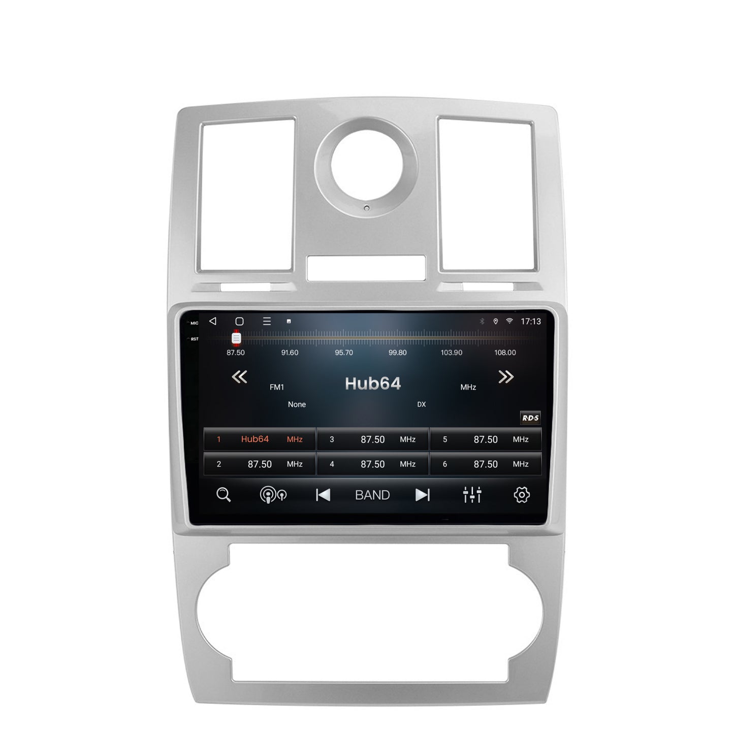 Navigatie 2K HUB64 Chrysler 300C (2004-2011), 8GB RAM, Android, Octacore, Slot Sim 4G, DSP, GPS, Wi-FI, Carplay, Android Auto, USB, Bluetooth, Waze, Touchscreen, 9.5 Inch