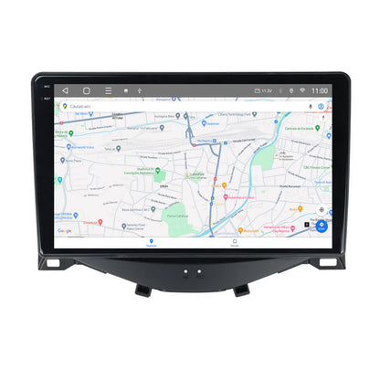 Navigatie 2K HUB64 Citroen C1 / Peugeot 108 / Toyota AYGO (2014-2022), 8GB RAM, Android, Octacore, Slot Sim 4G, DSP, GPS, Wi-FI, Carplay, Android Auto, USB, Bluetooth, Waze, Touchscreen, 9.5 Inch