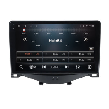 Navigatie 2K HUB64 Citroen C1 / Peugeot 108 / Toyota AYGO (2014-2022), 8GB RAM, Android, Octacore, Slot Sim 4G, DSP, GPS, Wi-FI, Carplay, Android Auto, USB, Bluetooth, Waze, Touchscreen, 9.5 Inch
