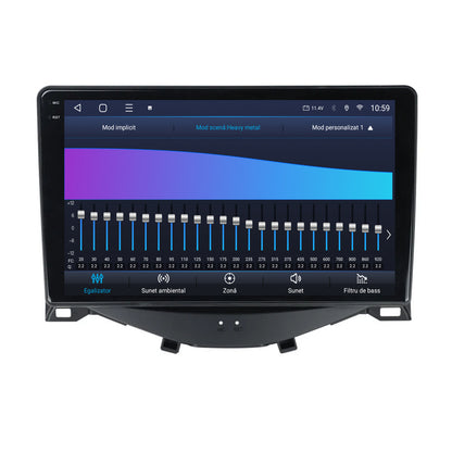 Navigatie 2K HUB64 Citroen C1 / Peugeot 108 / Toyota AYGO (2014-2022), 8GB RAM, Android, Octacore, Slot Sim 4G, DSP, GPS, Wi-FI, Carplay, Android Auto, USB, Bluetooth, Waze, Touchscreen, 9.5 Inch