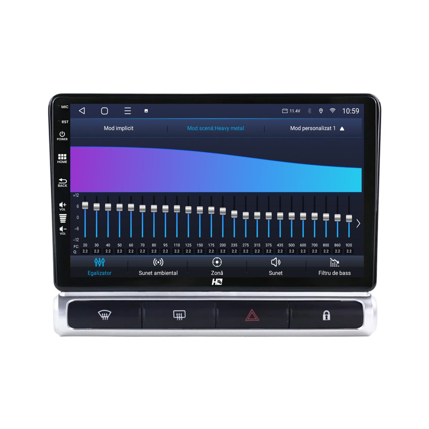 Navigatie 2K HUB64 Citroen C3 High-V (2024+), 8GB RAM, Android, Octacore, Slot Sim 4G, DSP, GPS, Wi-FI, Carplay, Android Auto, USB, Bluetooth, Waze, Touchscreen, 9.5 Inch