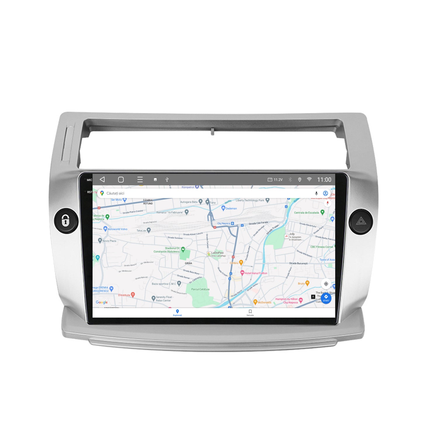 Navigatie 2K HUB64 Citroen C4 (2004-2014), 8GB RAM, Android, Octacore, Slot Sim 4G, DSP, GPS, Wi-FI, Carplay, Android Auto, USB, Bluetooth, Waze, Touchscreen, 9.5 Inch