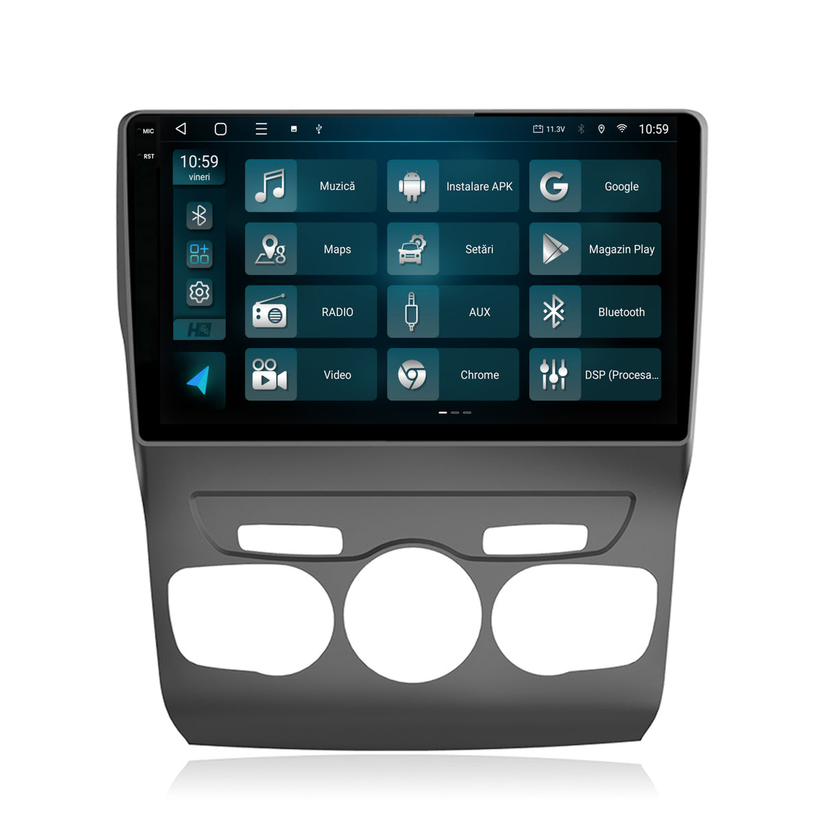 Navigatie 2K HUB64 Citroen C4L (2011-2016), 4GB RAM, Android, Octacore, Slot Sim 4G, DSP, GPS, Wi-FI, Carplay, Android Auto, USB, Bluetooth, Waze, Touchscreen, 10.36 Inch