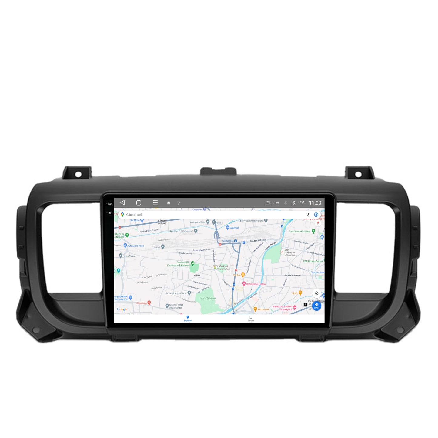 Navigatie 2K HUB64 Citroen Jumpy / Peugeot Expert (2017-2021), 4GB RAM, Android, Octacore, Slot Sim 4G, DSP, GPS, Wi-FI, Carplay, Android Auto, USB, Bluetooth, Waze, Touchscreen, 9.5 Inch