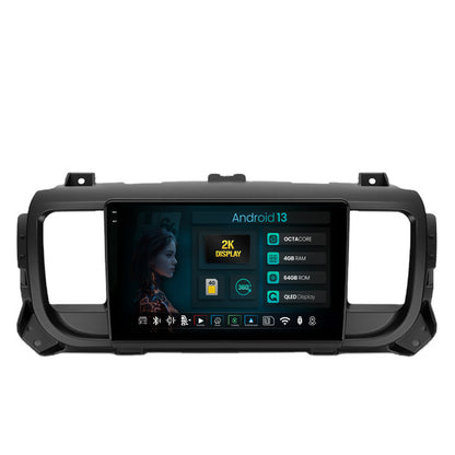 Navigatie 2K HUB64 Citroen Jumpy / Peugeot Expert (2017-2021), 4GB RAM, Android, Octacore, Slot Sim 4G, DSP, GPS, Wi-FI, Carplay, Android Auto, USB, Bluetooth, Waze, Touchscreen, 9.5 Inch