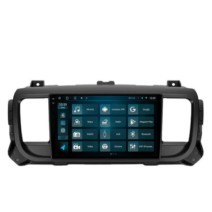 Navigatie 2K HUB64 Citroen Jumpy / Peugeot Expert (2017-2021), 8GB RAM, Android, Octacore, Slot Sim 4G, DSP, GPS, Wi-FI, Carplay, Android Auto, USB, Bluetooth, Waze, Touchscreen, 9.5 Inch