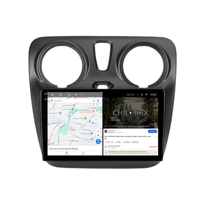 Navigatie 2K HUB64 Dacia Dokker / Lodgy, 4GB RAM, Android, Octacore, Slot Sim 4G, DSP, GPS, Wi-FI, Carplay, Android Auto, USB, Bluetooth, Waze, Touchscreen, 9.5 Inch