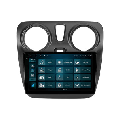 Navigatie 2K HUB64 Dacia Dokker / Lodgy, 4GB RAM, Android, Octacore, Slot Sim 4G, DSP, GPS, Wi-FI, Carplay, Android Auto, USB, Bluetooth, Waze, Touchscreen, 9.5 Inch