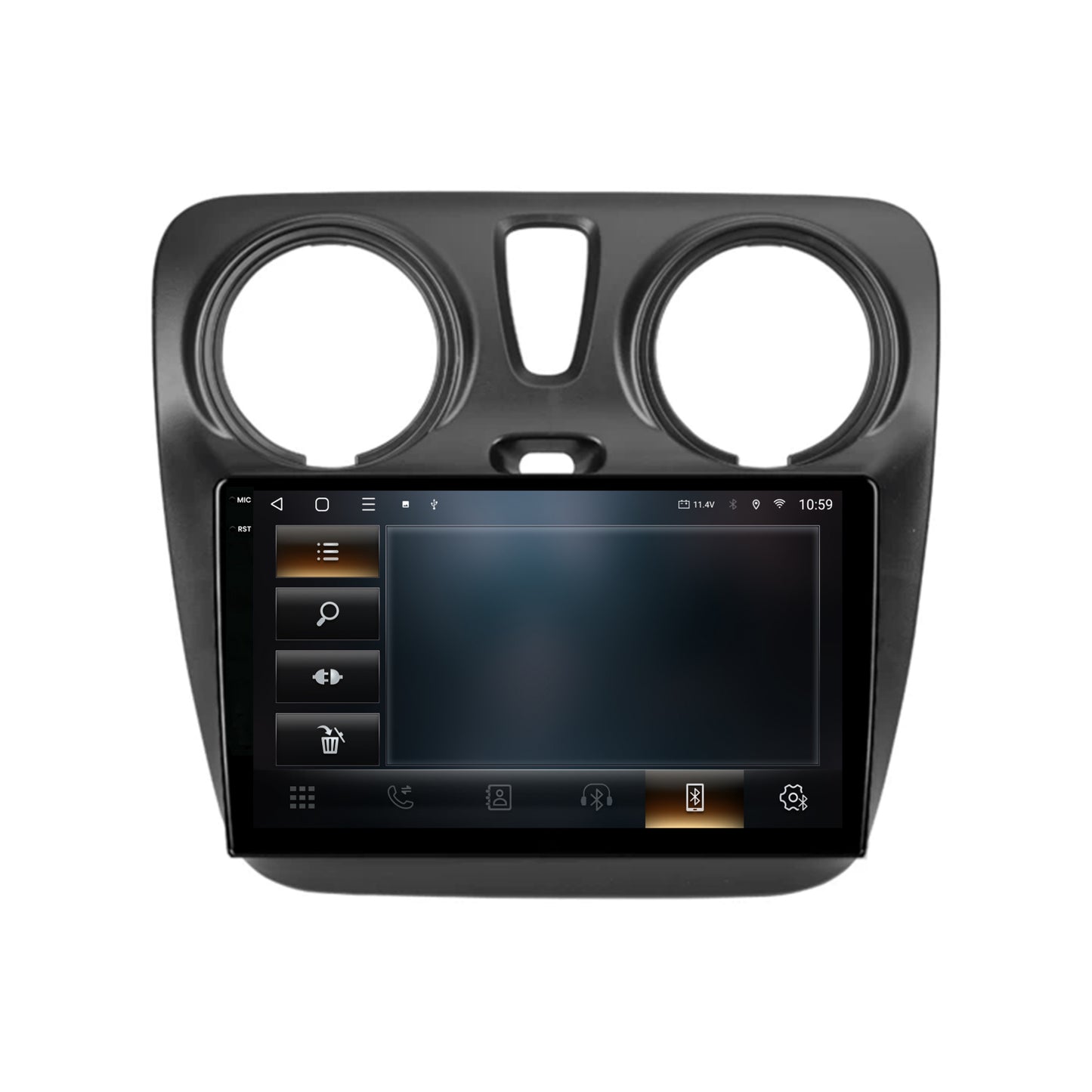 Navigatie 2K HUB64 Dacia Dokker / Lodgy, 4GB RAM, Android, Octacore, Slot Sim 4G, DSP, GPS, Wi-FI, Carplay, Android Auto, USB, Bluetooth, Waze, Touchscreen, 9.5 Inch