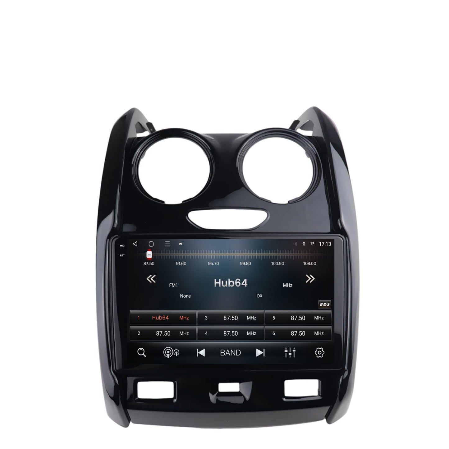Navigatie 2K HUB64 Dacia Duster (2012-2019), 4GB RAM, Android, Octacore, Slot Sim 4G, DSP, GPS, Wi-FI, Carplay, Android Auto, USB, Bluetooth, Waze, Touchscreen, 9.5 Inch