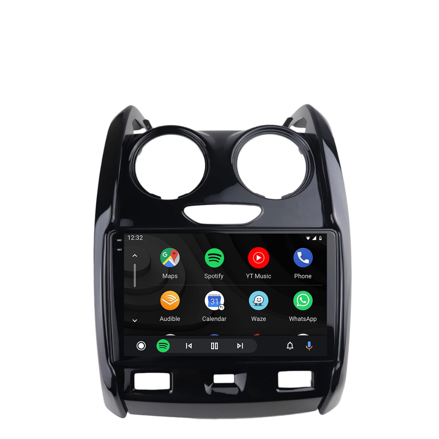Navigatie 2K HUB64 Dacia Duster (2012-2019), 8GB RAM, Android, Octacore, Slot Sim 4G, DSP, GPS, Wi-FI, Carplay, Android Auto, USB, Bluetooth, Waze, Touchscreen, 9.5 Inch