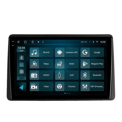 Navigatie 2K HUB64 Dacia Duster (2018-2021), 4GB RAM, Android, Octacore, Slot Sim 4G, DSP, GPS, Wi-FI, Carplay, Android Auto, USB, Bluetooth, Waze, Touchscreen, 10.36 Inch