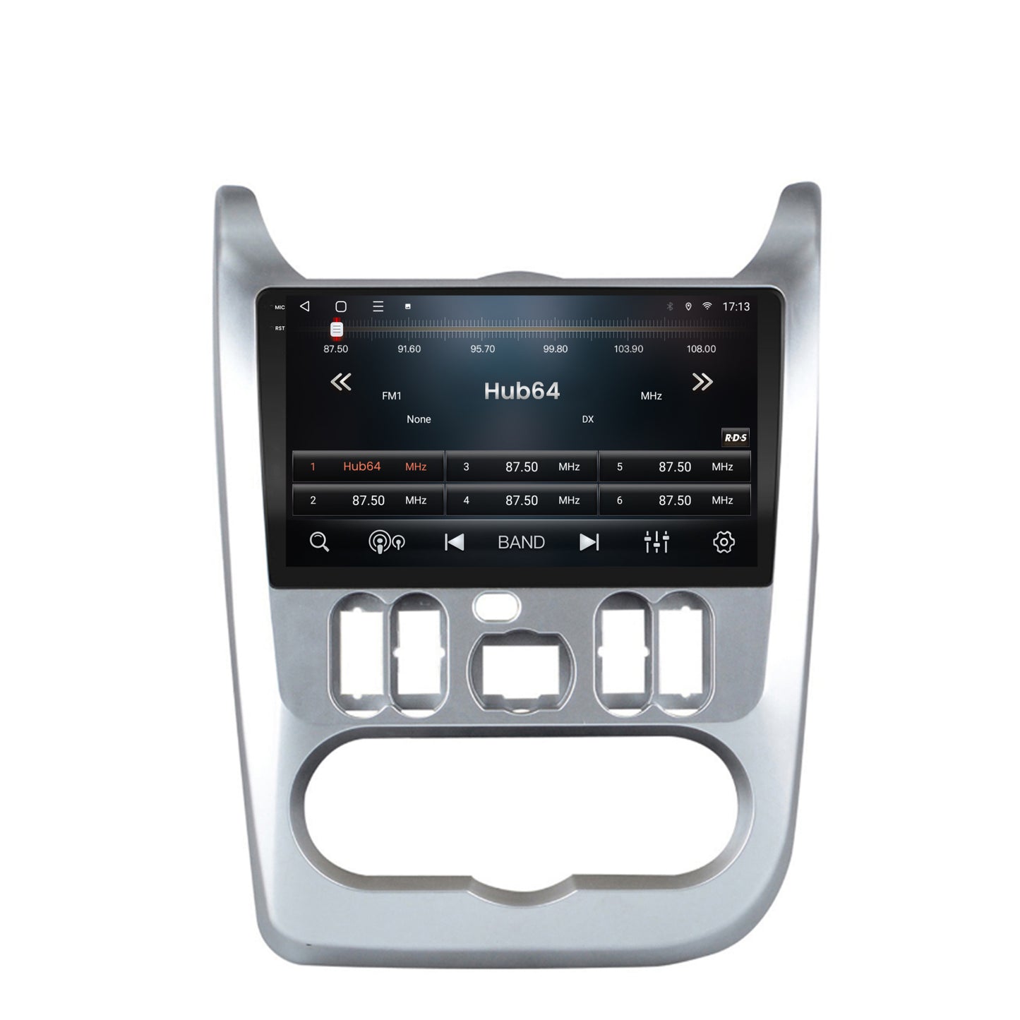 Navigatie 2K HUB64 Dacia Logan / Duster / Sandero (2009-2015), 4GB RAM, Android, Octacore, Slot Sim 4G, DSP, GPS, Wi-FI, Carplay, Android Auto, USB, Bluetooth, Waze, Touchscreen, 9.5 Inch