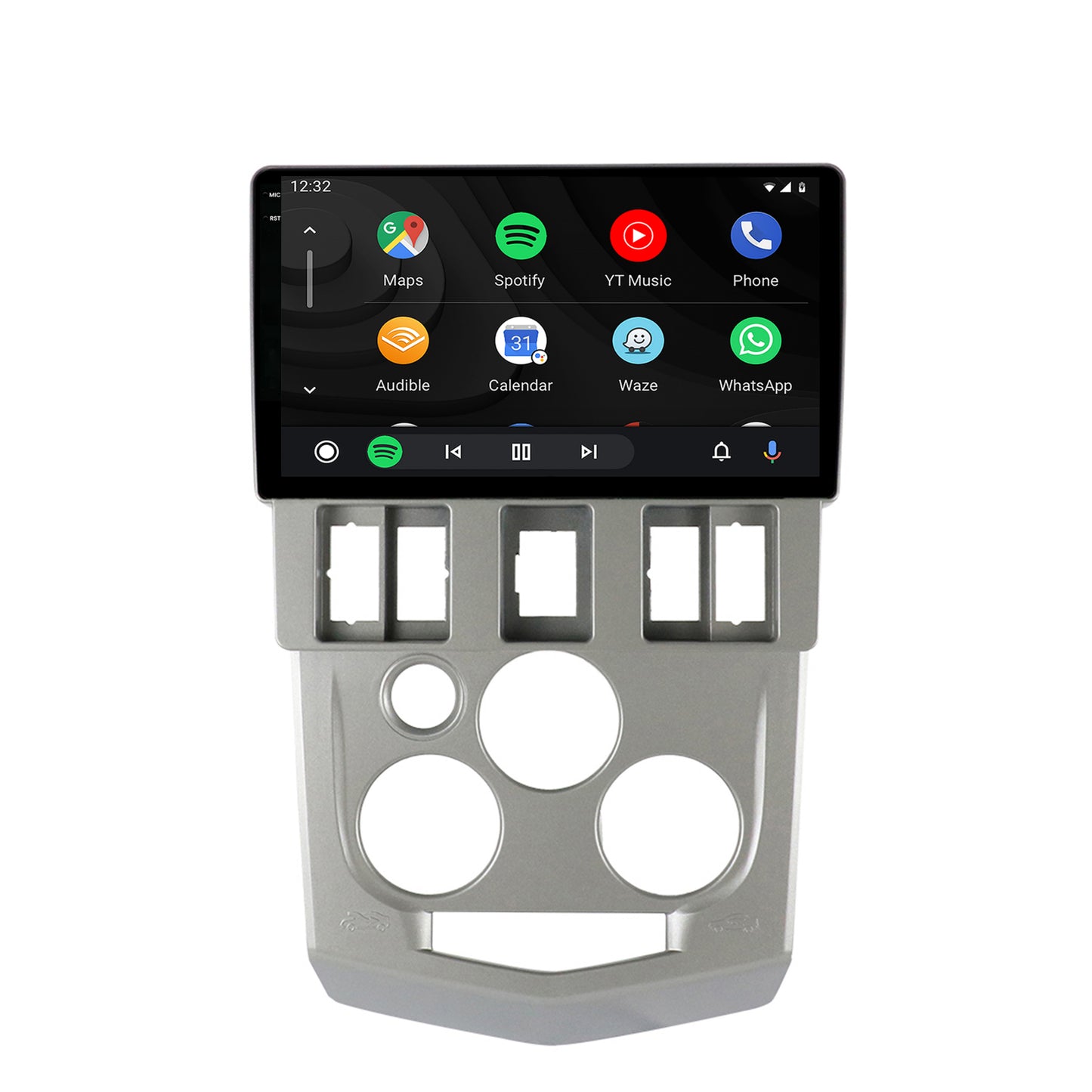 Navigatie 2K HUB64 Dacia Logan PH1 (2004-2009), 4GB RAM, Android, Octacore, Slot Sim 4G, DSP, GPS, Wi-FI, Carplay, Android Auto, USB, Bluetooth, Waze, Touchscreen, 9.5 Inch