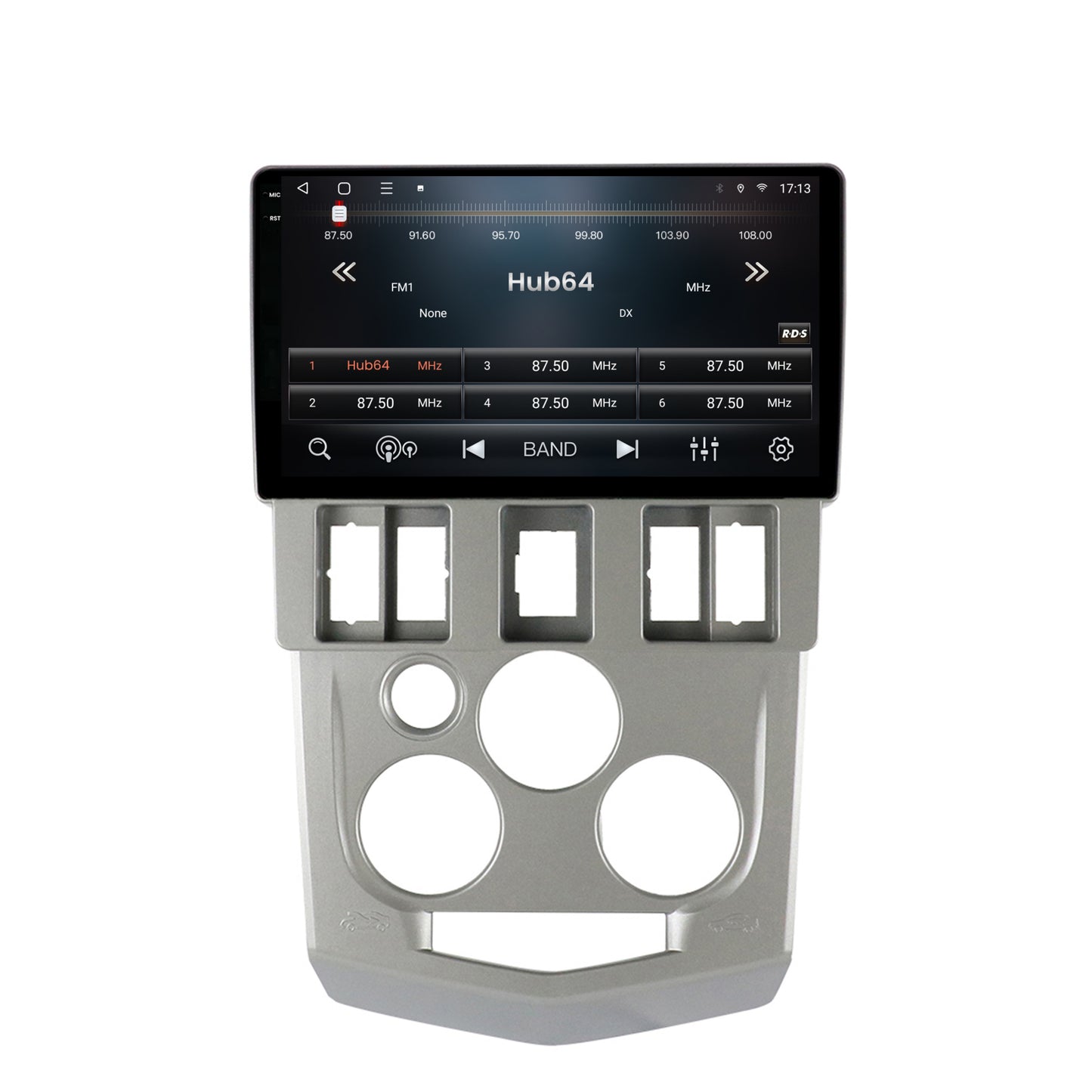 Navigatie 2K HUB64 Dacia Logan PH1 (2004-2009), 4GB RAM, Android, Octacore, Slot Sim 4G, DSP, GPS, Wi-FI, Carplay, Android Auto, USB, Bluetooth, Waze, Touchscreen, 9.5 Inch