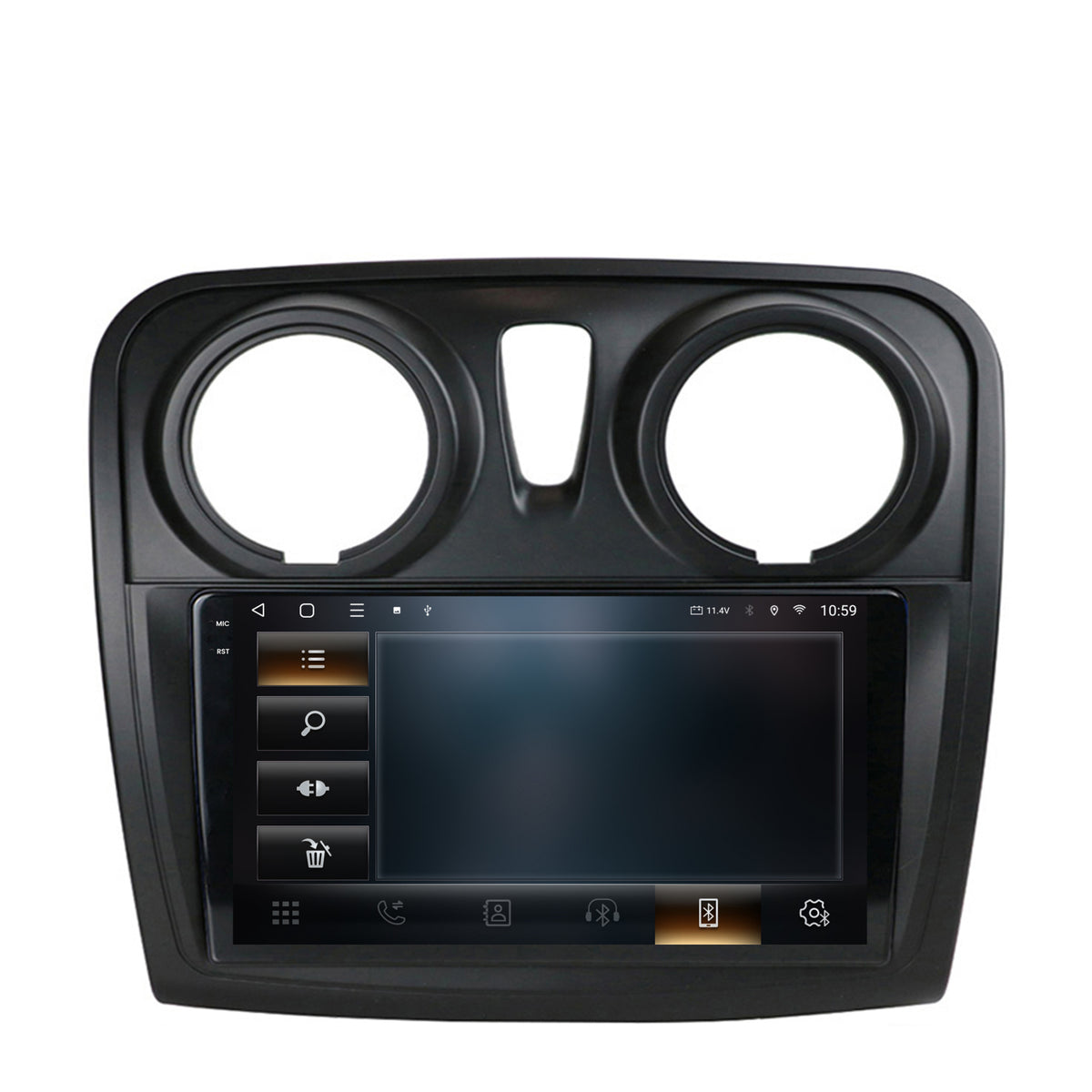 Navigatie 2K HUB64 Dacia Logan / Sandero, 4GB RAM, Android, Octacore, Slot Sim 4G, DSP, GPS, Wi-FI, Carplay, Android Auto, USB, Bluetooth, Waze, Touchscreen, 9.5 Inch