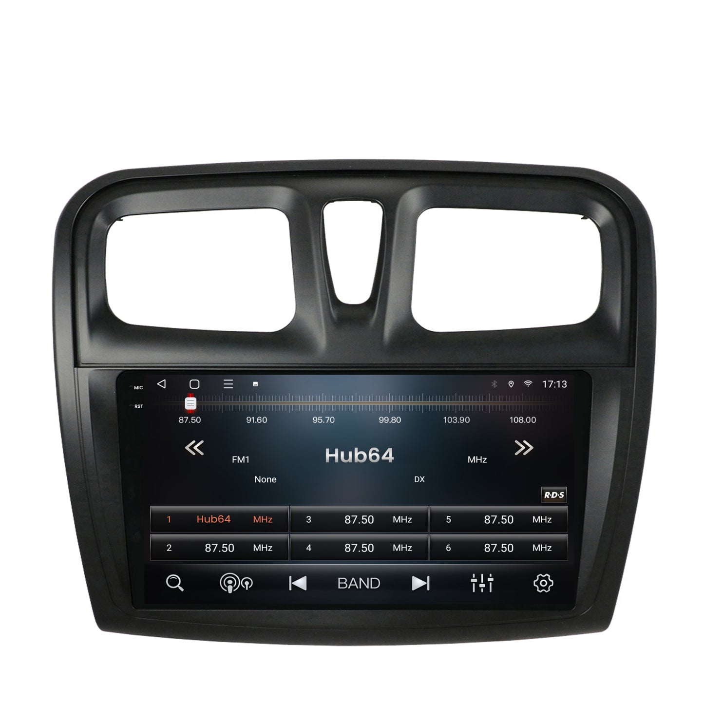 Navigatie 2K HUB64 Dacia Logan / Sandero, 8GB RAM, Android, Octacore, Slot Sim 4G, DSP, GPS, Wi-FI, Carplay, Android Auto, USB, Bluetooth, Waze, Touchscreen, 9.5 Inch