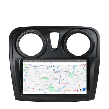 Navigatie 2K HUB64 Dacia Logan / Sandero, 8GB RAM, Android, Octacore, Slot Sim 4G, DSP, GPS, Wi-FI, Carplay, Android Auto, USB, Bluetooth, Waze, Touchscreen, 9.5 Inch