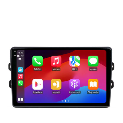 Navigatie 2K HUB64 Dacia/Renault, 8GB RAM, Android, Octacore, Slot Sim 4G, DSP, GPS, Wi-FI, Carplay, Android Auto, USB, Bluetooth, Waze, Touchscreen, 9.5 Inch