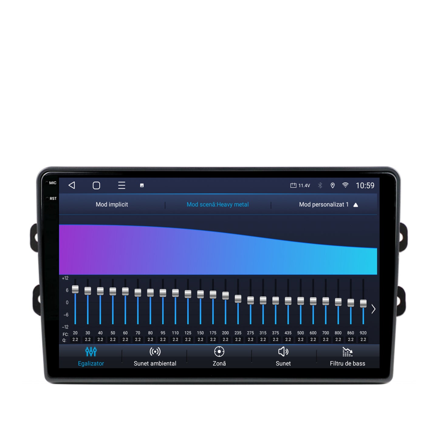 Navigatie 2K HUB64 Dacia/Renault, 8GB RAM, Android, Octacore, Slot Sim 4G, DSP, GPS, Wi-FI, Carplay, Android Auto, USB, Bluetooth, Waze, Touchscreen, 9.5 Inch