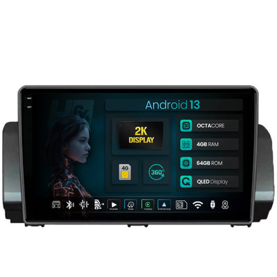 Navigatie 2K HUB64 Dacia Sandero / Logan (2021-Prezent), 4GB RAM, Android, Octacore, Slot Sim 4G, DSP, GPS, Wi-FI, Carplay, Android Auto, USB, Bluetooth, Waze, Touchscreen, 10.36 Inch