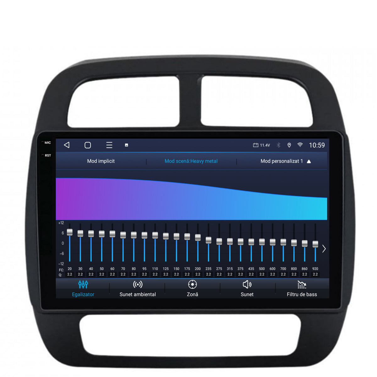 Navigatie 2K HUB64 Dacia Spring (2021- Prezent), 4GB RAM, Android, Octacore, Slot Sim 4G, DSP, GPS, Wi-FI, Carplay, Android Auto, USB, Bluetooth, Waze, Touchscreen, 9.5 Inch