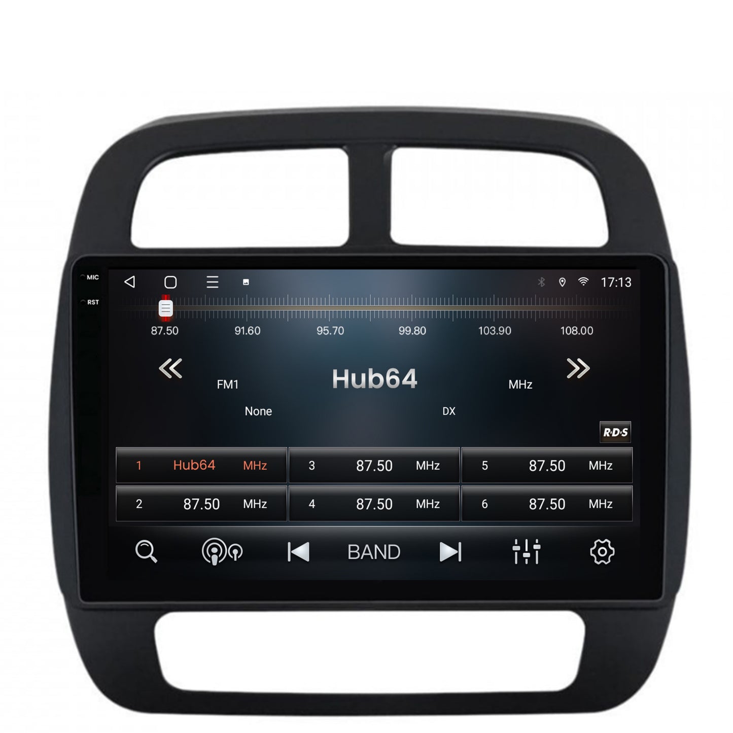 Navigatie 2K HUB64 Dacia Spring (2021- Prezent), 4GB RAM, Android, Octacore, Slot Sim 4G, DSP, GPS, Wi-FI, Carplay, Android Auto, USB, Bluetooth, Waze, Touchscreen, 9.5 Inch