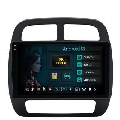 Navigatie 2K HUB64 Dacia Spring (2021- Prezent), 8GB RAM, Android, Octacore, Slot Sim 4G, DSP, GPS, Wi-FI, Carplay, Android Auto, USB, Bluetooth, Waze, Touchscreen, 9.5 Inch