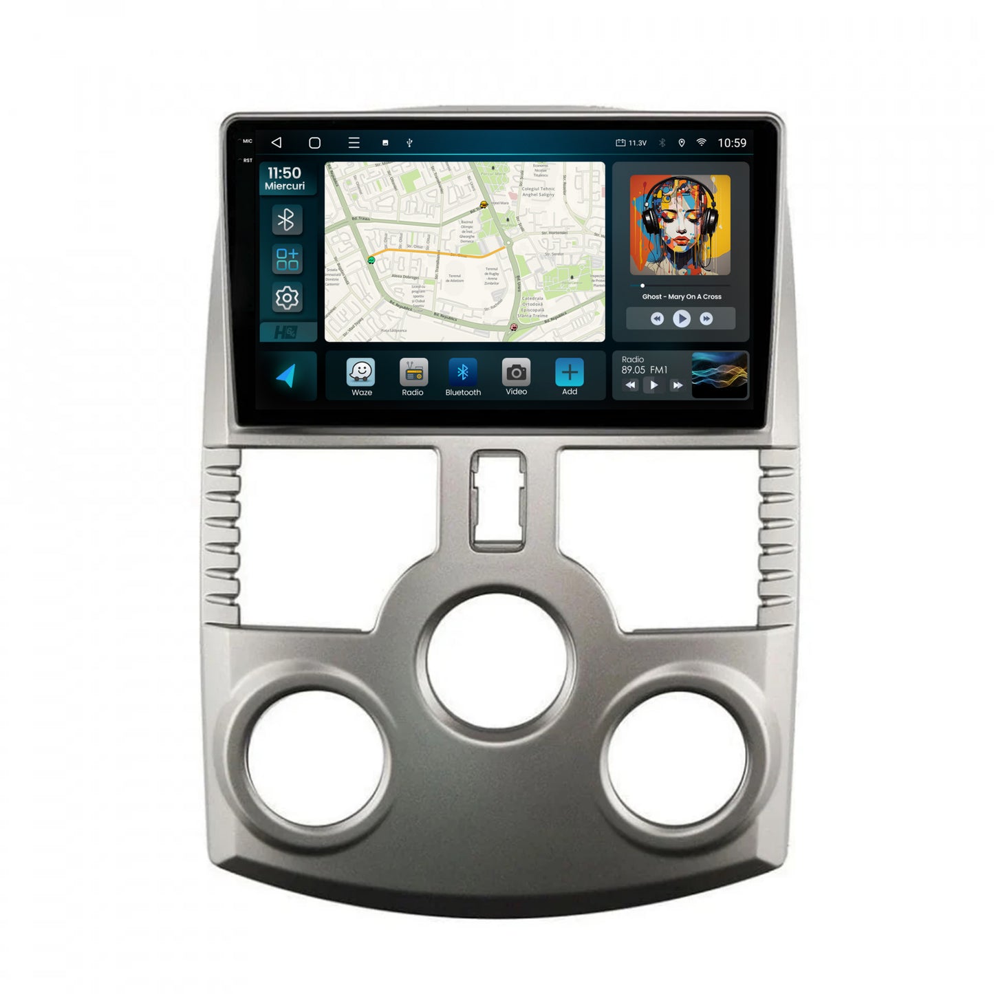 Navigatie 2K HUB64 Daihatsu Terios (2005+), 4GB RAM, Android, Octacore, Slot Sim 4G, DSP, GPS, Wi-FI, Carplay, Android Auto, USB, Bluetooth, Waze, Touchscreen, 9.5 Inch